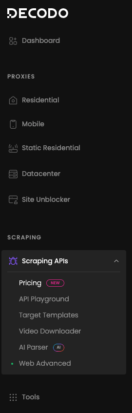 Pricing Page